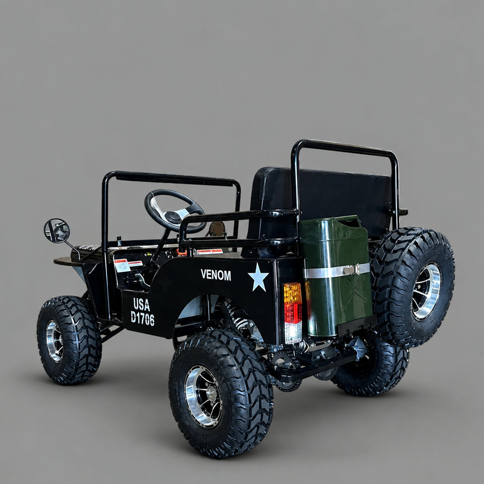 Venom 125cc Mini Jeep | Willys Edition | 3-Speed | Off Road