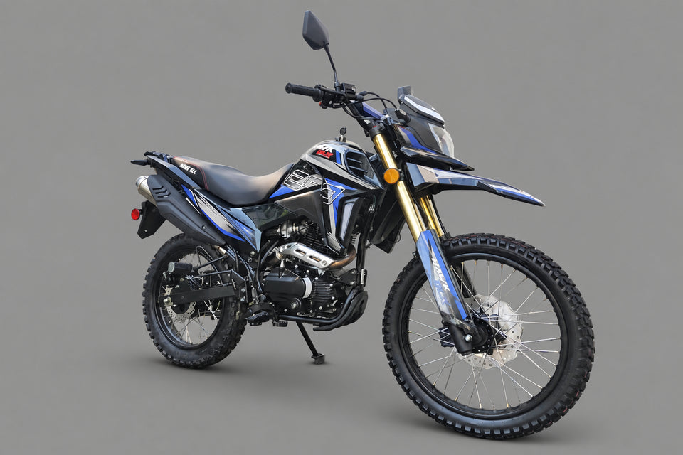 Elite Hawk DLX 250cc EFI Dirt Bike | 5-Speed Manual | Street Legal BLUE