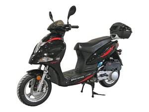 IceBear Falcon 150cc Moped Scooter - PMZ150-15 Black