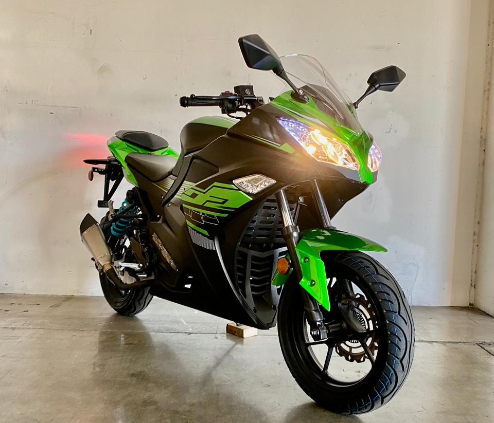 Dragon 200cc Automatic Motorcycle CARB Approved Ninja Bike Kawasaki Ninja Automatic Belmonte Bikes