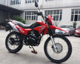 Pro Hawk-X 250cc Dual Sport Motorcycle | 5-Speed Manual Transmission Red