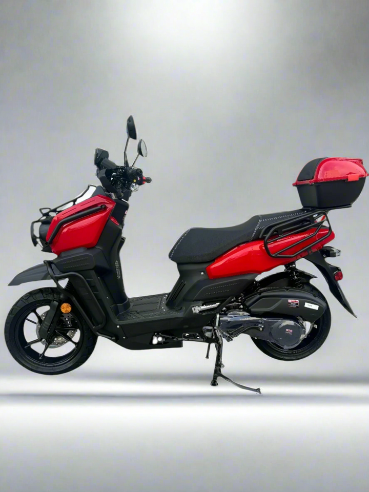 Tank 200cc Scooter | Fuel-Injected | Street Legal Red