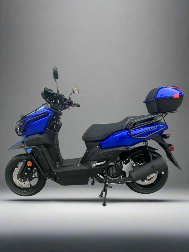 Tank 200cc Scooter | Fuel-Injected | Street Legal Blue