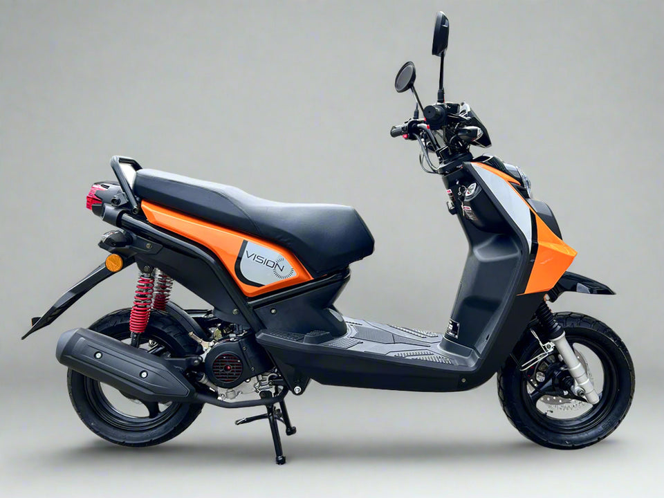 Icebear Vision 50cc Moped Scooter Street Legal - PMZ50-17 Orange