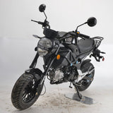 Boom SR3 BD125-8 front view monster 125cc motorcycle black
