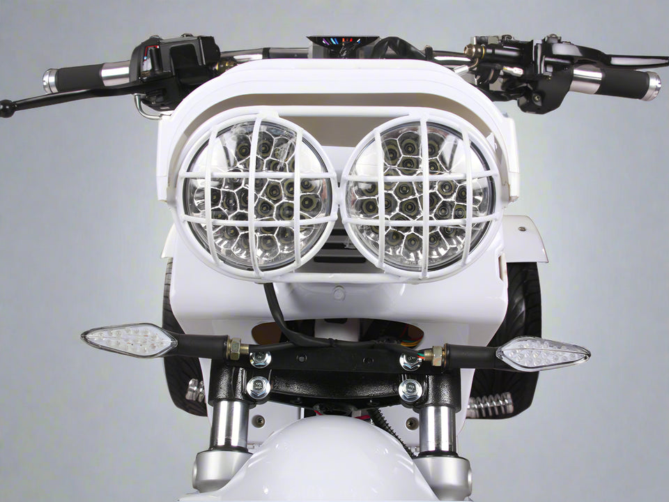 PST50-19N - dual cage. led headlights white.