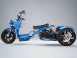 PST50-19N maddog 50cc trike. side view blue