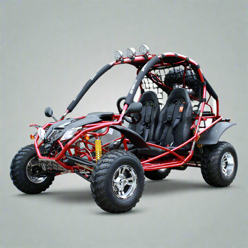 Captain 200cc Full Size Go Kart DF200GKA - Automatic + Reverse Red