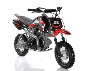 Apollo 70cc Motocross Dirt Bike - Fully Automatic - Red