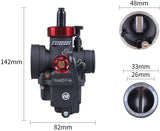 Nibbi Racing Carburetor + Intake Manifold | VM22 26mm | 125cc Motorcycles