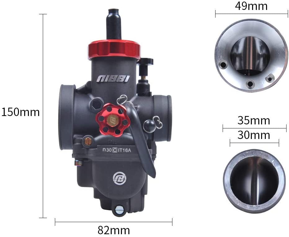 Nibbi Racing Carburetor + Intake Manifold | VM26 30mm | 250cc Motorcycles