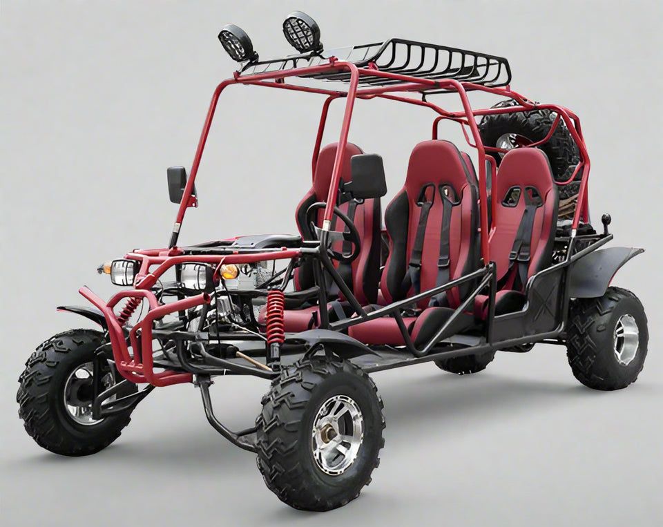 Hummer 200cc | 4-Seater Adult Go-Kart | Reverse | TK200GK-6A