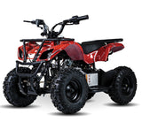 Kandi Ultimate 50cc Utility ATV Quad - Fully Automatic - KD60A-1N - Red Side