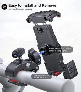Heavy-Duty Phone Holder | Fits all 50cc-250cc Motorcycles - Easy To Install