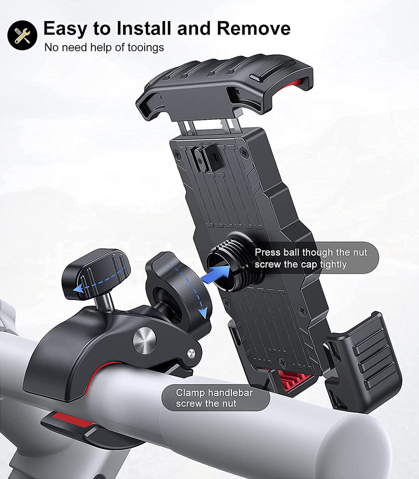 Heavy-Duty Phone Holder | Fits all 50cc-250cc Motorcycles