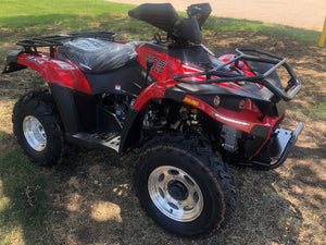 Predator 300cc Full Size ATV 4WD - Automatic Transmission Red