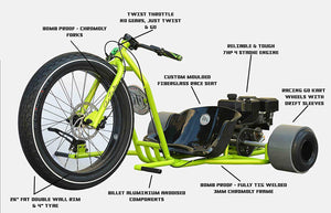 Drift Trike Gang Fat Drifter Three-Wheels 200cc