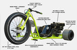 Drift Trike Gang Fat Drifter Three-Wheels 200cc