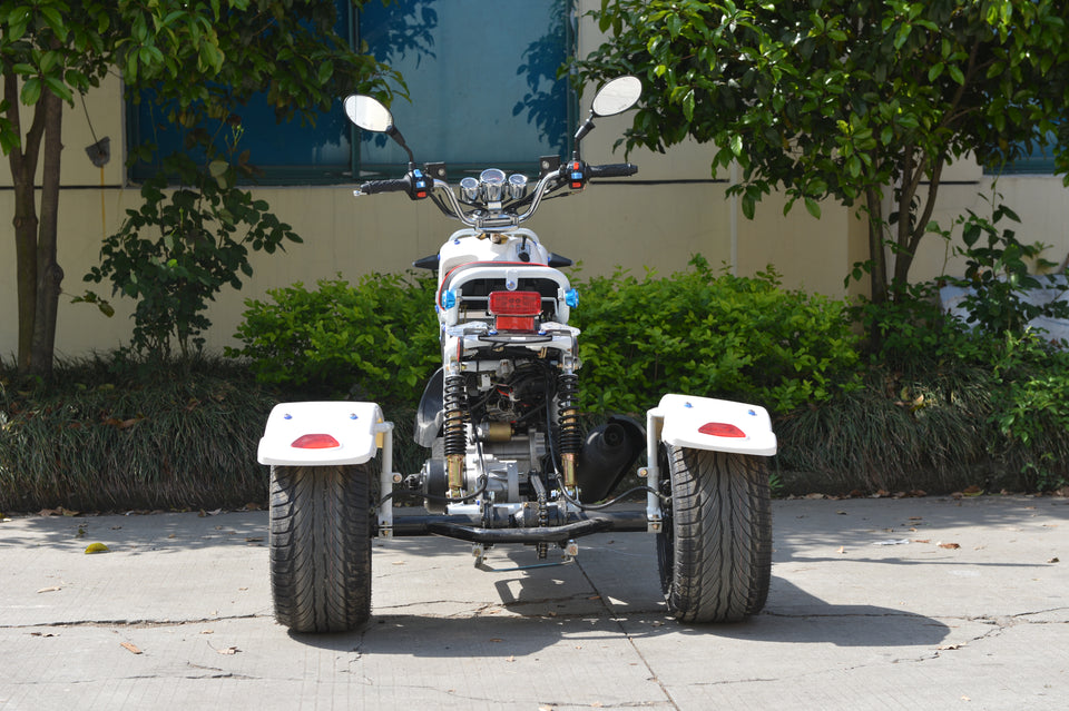 Boom Ruckus 50cc Trike Scooter - BD50QT-3ATW - Back View
