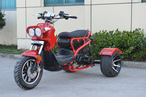 Boom Ruckus 50cc Trike Scooter - BD50QT-3ATW - Red