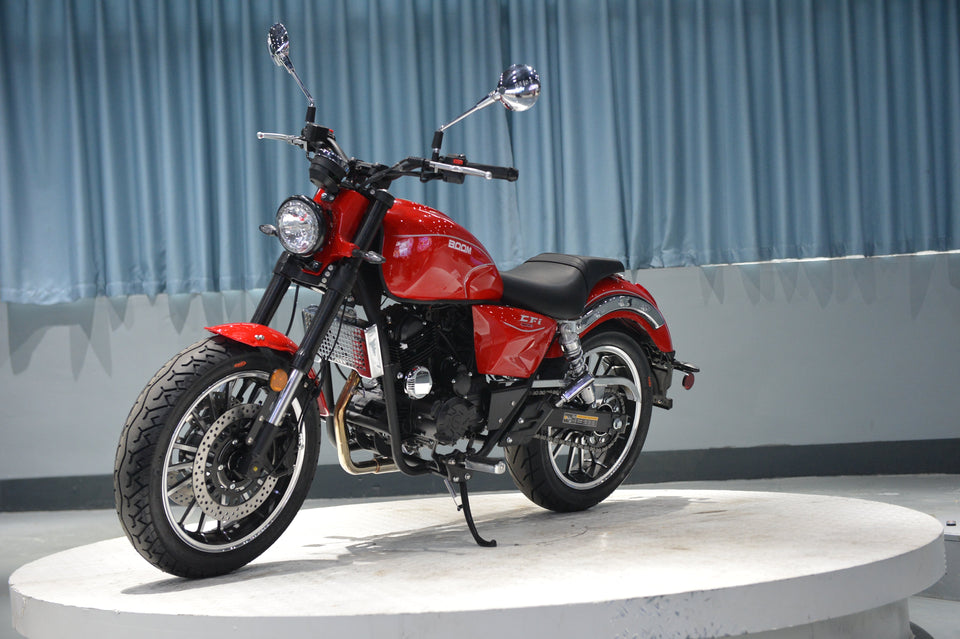 Boom Cruiser 250cc Chopper | EFI Fuel-Injected - BD250-7 Red