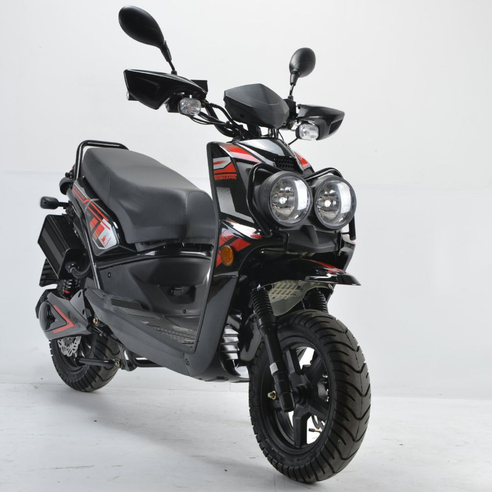 Boom E-Moped 2000W 72V | Brushless Electric Moped | BD576Z - Side View