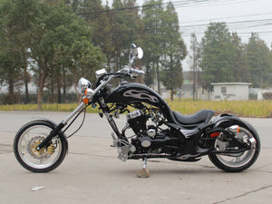 DongFang DF250RTF Mini Chopper Motorcycle Black Side