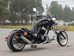 DongFang DF250RTF Mini Chopper Motorcycle Black Rear