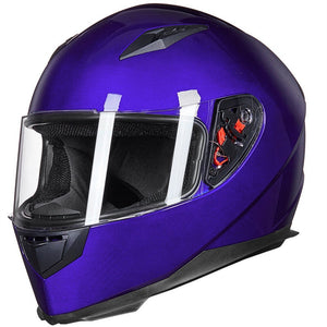 Lightweight Full Face Street Bike Motorcycle Helmet Blue