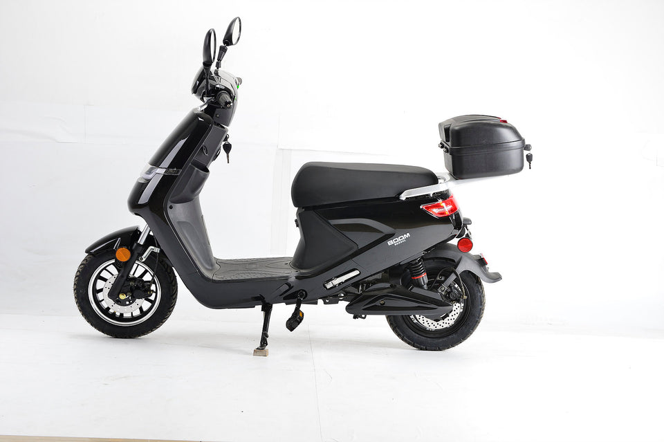 Boom Cirkit LED Electric Moped Scooter 500W 48V - Black