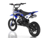 Semi Automatic Apollo 110cc Motocross Dirt Bike - Side View