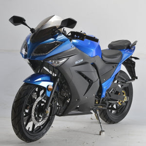 BD125-11GT Boom Ninja Kawasaki clone 125cc motorcycle blue
