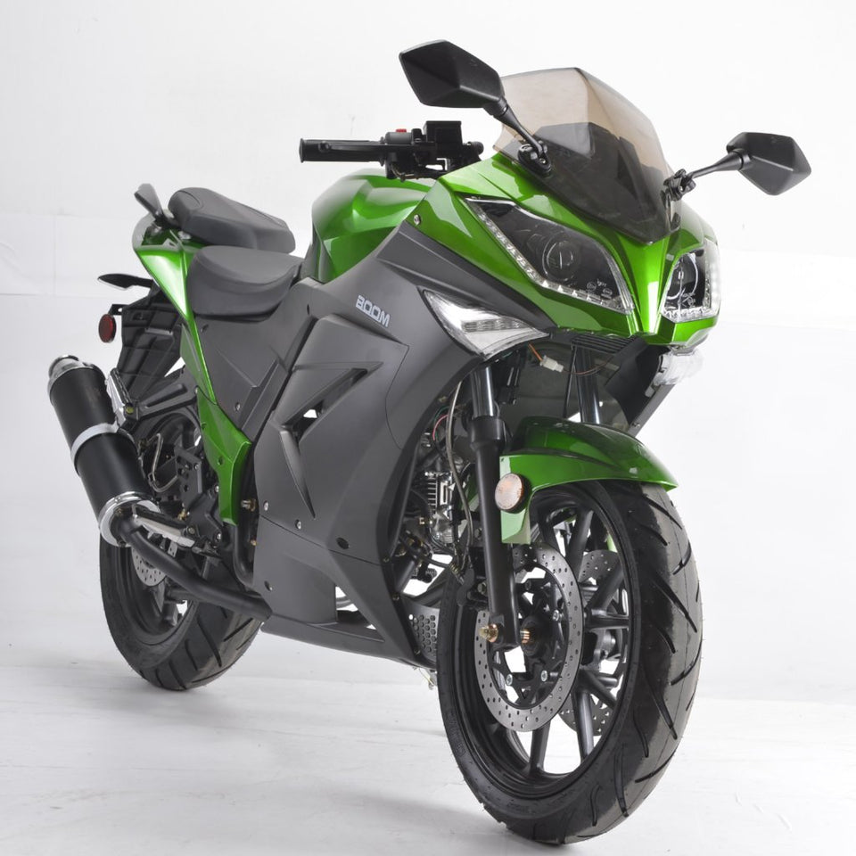 BD125-11GT Boom Ninja Kawasaki clone 125cc motorcycle green