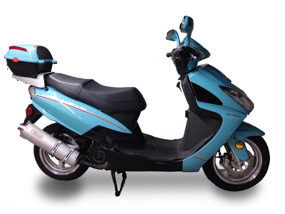 IceBear Hawkeye 150cc Moped Scooter - PMZ150-3C - Blue