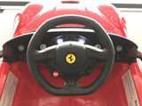 Ferrari F12 Berlinetta Electric Power Wheels Toy Car 12V - Red - Steering