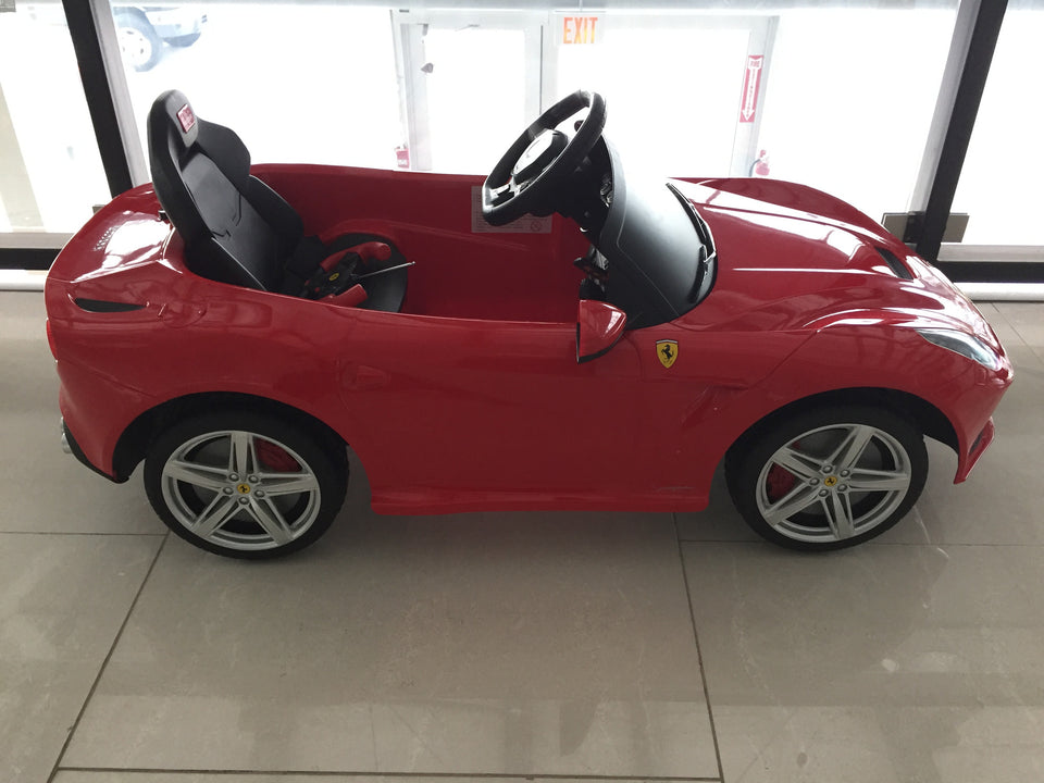 Ferrari F12 Berlinetta Electric Power Wheels Toy Car 12V - Red - Mid View