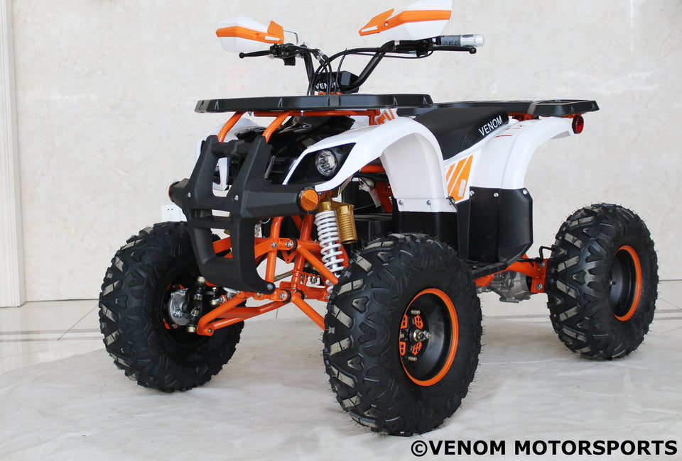 Electric Teen-Size ATV Quad 1500 Watts 48 Volts White