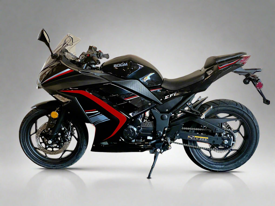 BD250-5 side view boom super bike venom super bike BD250-5 motorcycle fuel injected