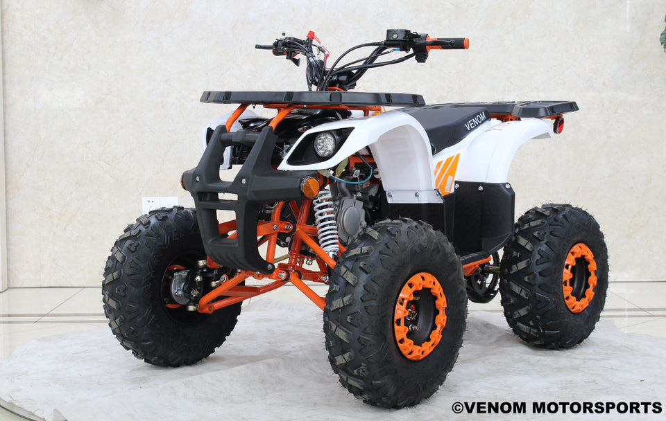 Venom Grizzly 125cc ATV Quad - Fully Automatic [PRE ORDER] White