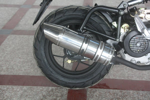 PMZ50-M1 exhaust. icebear mini max exhaust view