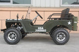 Willy's Icebear Thunderbird 125cc Mini Jeep UTV | PAZ125-1 Army Green