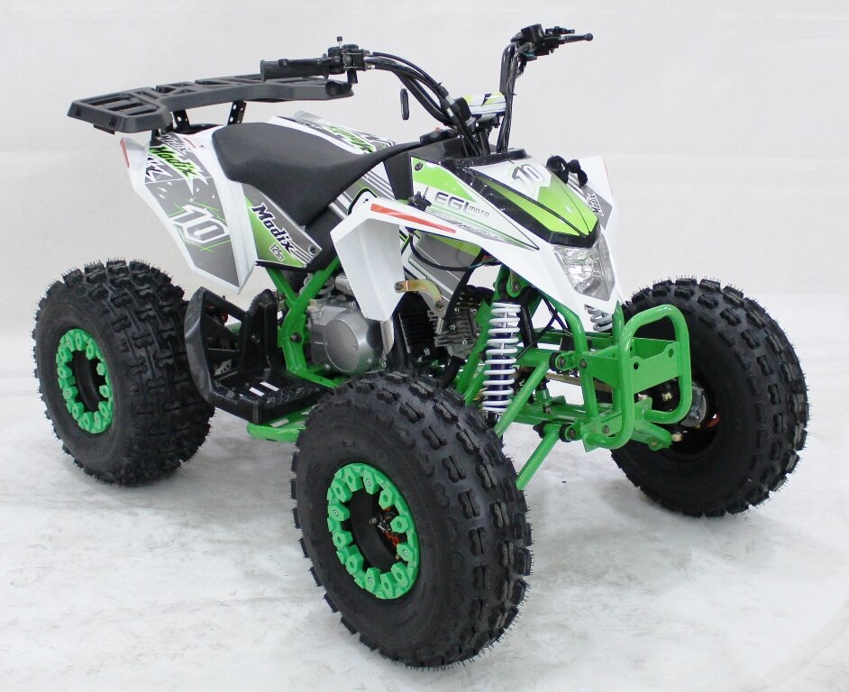 EGL 125cc Racing Madix ATV | Automatic + Reverse White Green