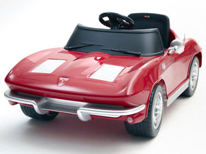 1963 Corvette Stingray 12V Electric Toy RC Car - Red