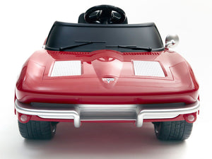 1963 Corvette Stingray 12V Electric Toy RC Car - Red