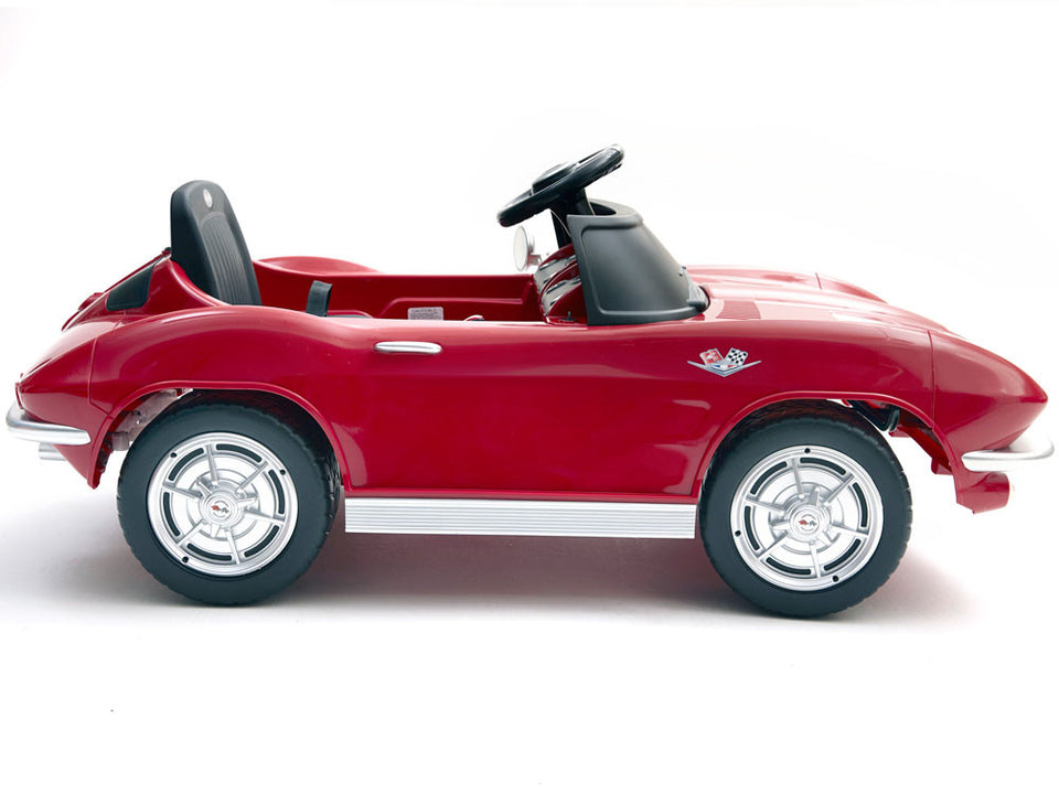 1963 Corvette Stingray 12V Electric Toy RC Car - Red
