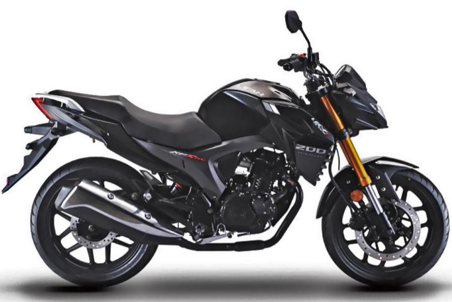Lifan KP-200 Fuel-Injected Motorcycle - LF200-10R Black 2-Year Warranty (Included)