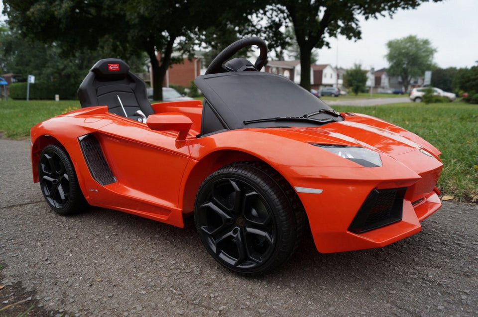 Lamborghini Aventador LP700-4 Electric Toy Car 6V - Orange - Side