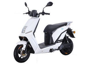 Lifan E3 1200W 60V Lithium Electric Moped Scooter - Street Legal - LF1200DT White 2-Year Warranty (Included)