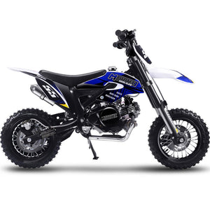 Buy Blue Hooligan 60cc Motocross Dirt Bike | MotoTec Kids | 4-Stroke Fully Automatic