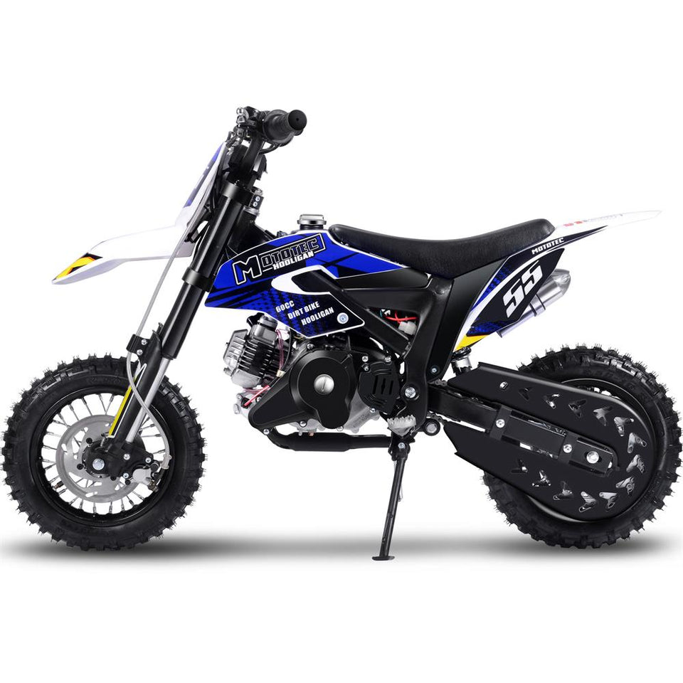 Hooligan 60cc Motocross Dirt Bike | MotoTec Kids | 4-Stroke Fully Automatic